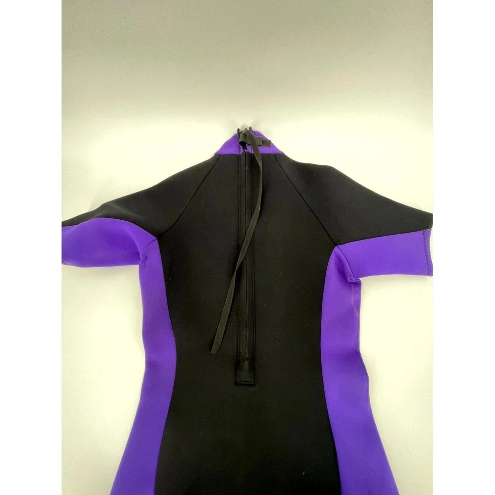 Team‎ Hobie Stearns Wetsuit Mens Medium Purple Black Logo Short Sleeve Running